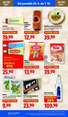 akční leták Lidl 29.9.2025-1.10.2025