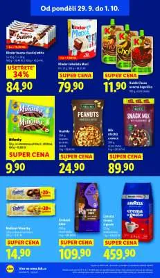 akční leták Lidl 29.9.2025-1.10.2025