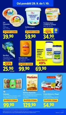 akční leták Lidl 29.9.2025-1.10.2025