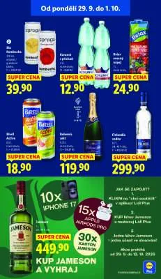 akční leták Lidl 29.9.2025-1.10.2025