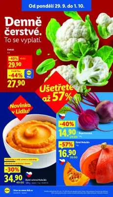 akční leták Lidl 29.9.2025-1.10.2025
