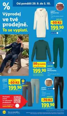 akční leták Lidl 29.9.2025-5.10.2025