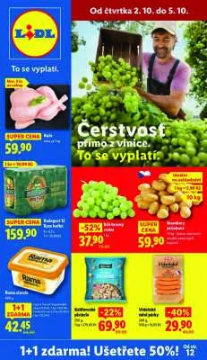 akční leták Lidl 2.10.2025-5.10.2025