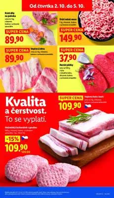 akční leták Lidl 2.10.2025-5.10.2025