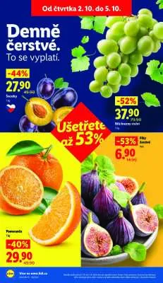 akční leták Lidl 2.10.2025-5.10.2025