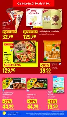 akční leták Lidl 2.10.2025-5.10.2025