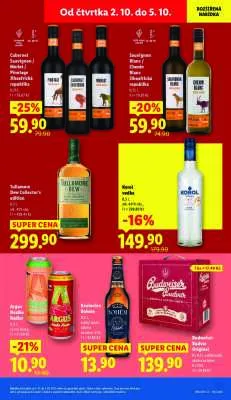 akční leták Lidl 2.10.2025-5.10.2025