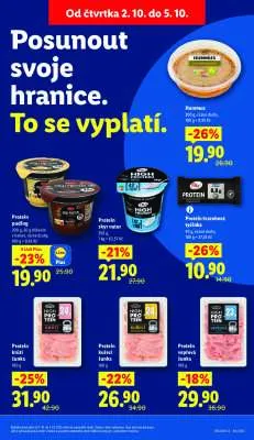 akční leták Lidl 2.10.2025-5.10.2025