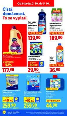 akční leták Lidl 2.10.2025-5.10.2025