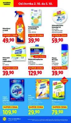 akční leták Lidl 2.10.2025-5.10.2025