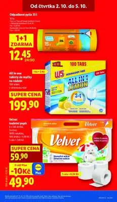 akční leták Lidl 2.10.2025-5.10.2025