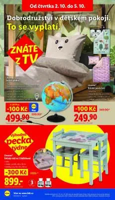 akční leták Lidl 2.10.2025-5.10.2025