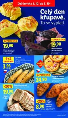 akční leták Lidl 2.10.2025-5.10.2025