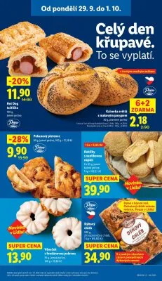 akční leták Lidl 29.9.2025-1.10.2025
