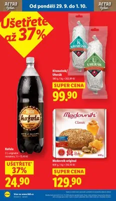 akční leták Lidl 29.9.2025-1.10.2025