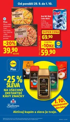 akční leták Lidl 29.9.2025-1.10.2025
