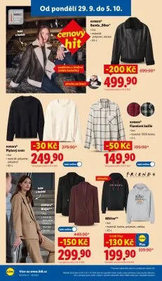 akční leták Lidl 29.9.2025-1.10.2025