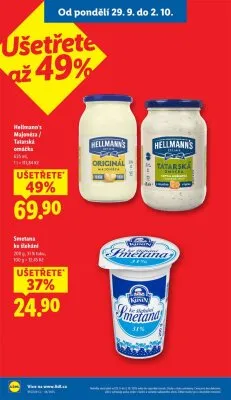 akční leták Lidl 29.9.2025-1.10.2025