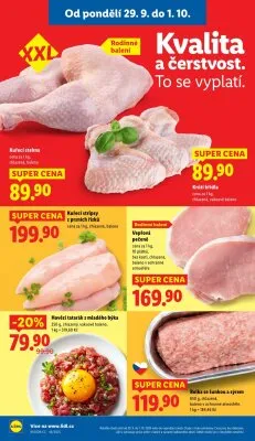 akční leták Lidl 29.9.2025-1.10.2025