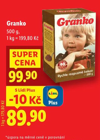 Instantní kakao Granko Orion