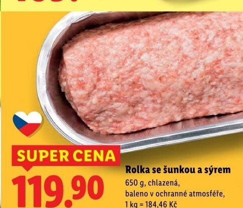 Rolka se šunkou a sýrem