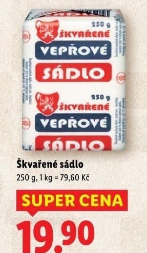 Sádlo škvařené