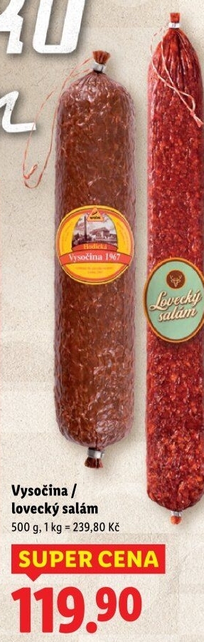 Salám Vysočina 1967 Vysočina Hodice