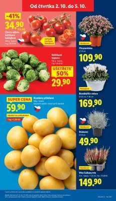 akční leták Lidl 2.10.2025-5.10.2025