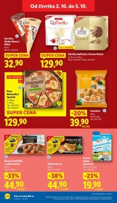 akční leták Lidl 2.10.2025-5.10.2025