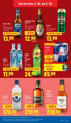 akční leták Lidl 2.10.2025-5.10.2025