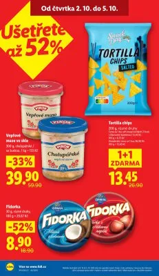akční leták Lidl 2.10.2025-5.10.2025