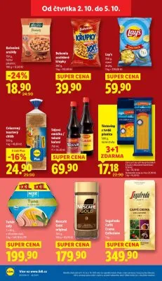 akční leták Lidl 2.10.2025-5.10.2025