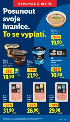 akční leták Lidl 2.10.2025-5.10.2025