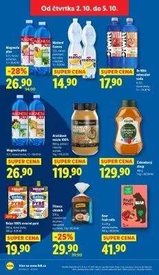 akční leták Lidl 2.10.2025-5.10.2025