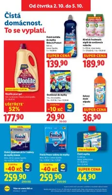 akční leták Lidl 2.10.2025-5.10.2025