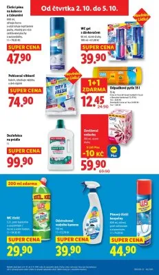 akční leták Lidl 2.10.2025-5.10.2025