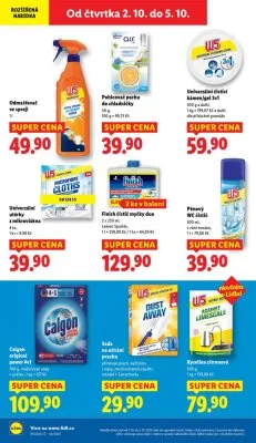 akční leták Lidl 2.10.2025-5.10.2025