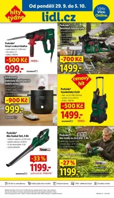 akční leták Lidl 2.10.2025-5.10.2025