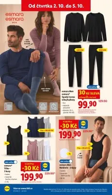 akční leták Lidl 2.10.2025-5.10.2025
