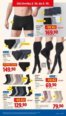 akční leták Lidl 2.10.2025-5.10.2025