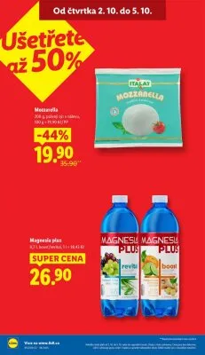 akční leták Lidl 2.10.2025-5.10.2025