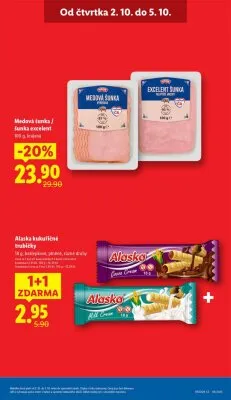 akční leták Lidl 2.10.2025-5.10.2025