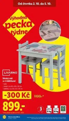 akční leták Lidl 2.10.2025-5.10.2025
