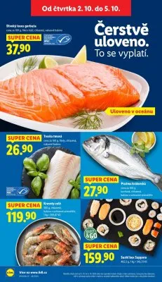 akční leták Lidl 2.10.2025-5.10.2025
