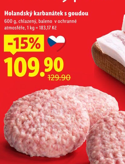 Holandský karbanátek s goudou