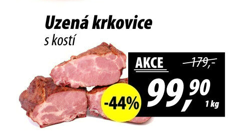 Uzená krkovice s kostí
