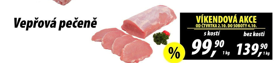 Vepřová pečeně s kostí
