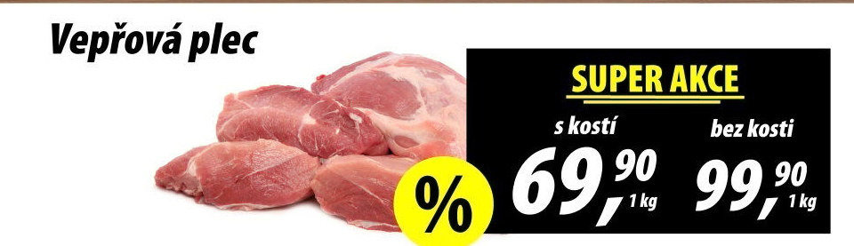 Vepřová plec s kostí