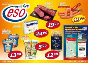 akční leták ESO MARKET 1.10.2025-12.10.2025