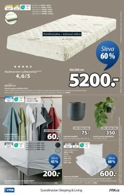 akční leták Jysk 29.9.2025-19.10.2025